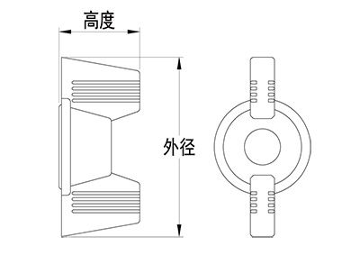 DECOWN-翼型螺母-线描图400