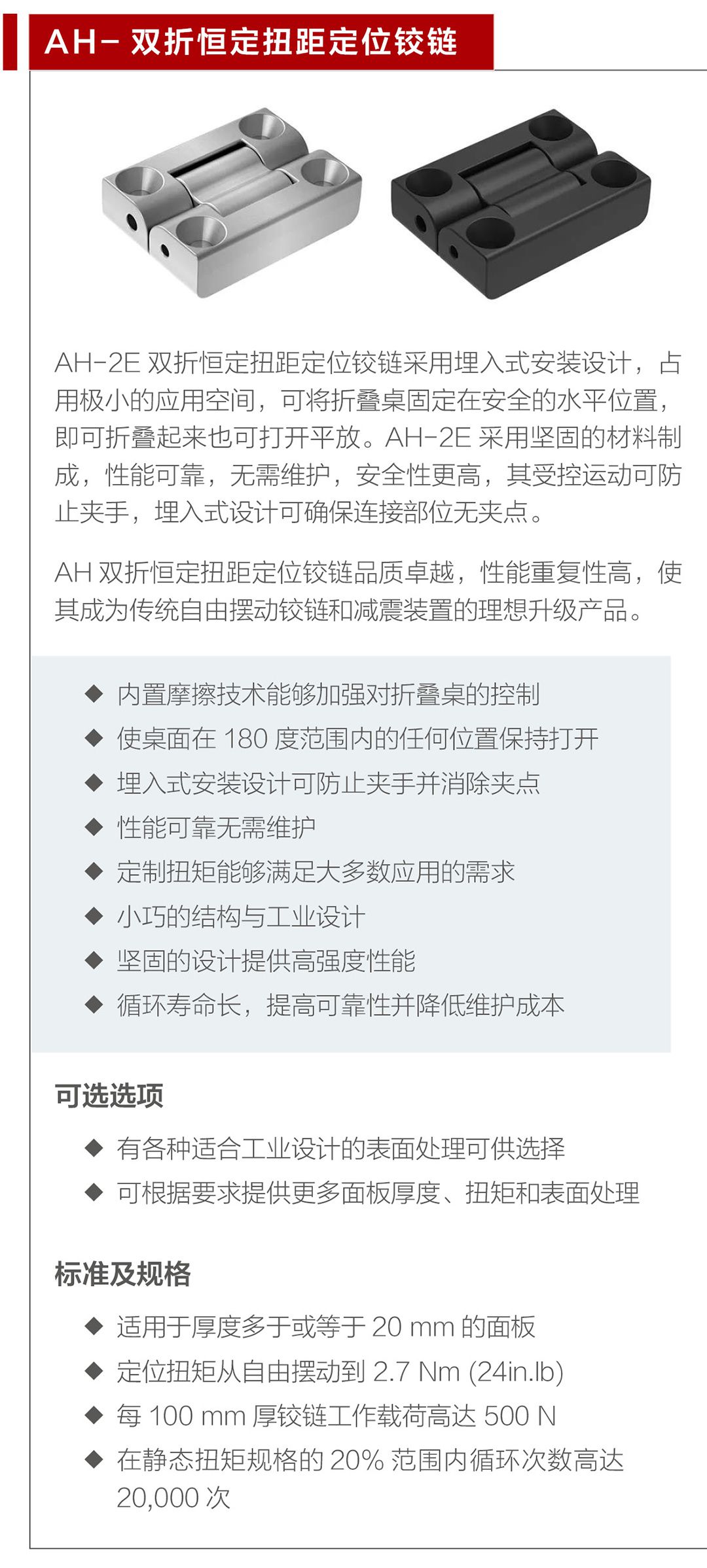 southco双折恒定扭距定位铰链02